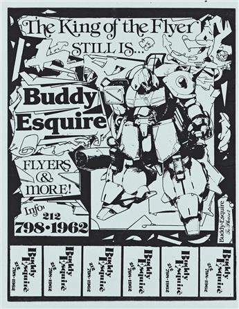 BUDDY ESQUIRE (1958-2014) Hip - Hop Flyers.